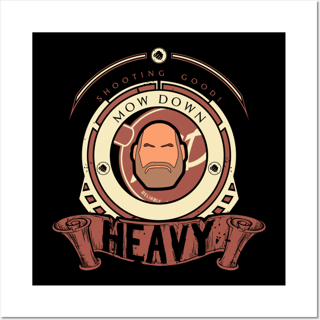 Heavy - Red Team Wall Art by FlashRepublic